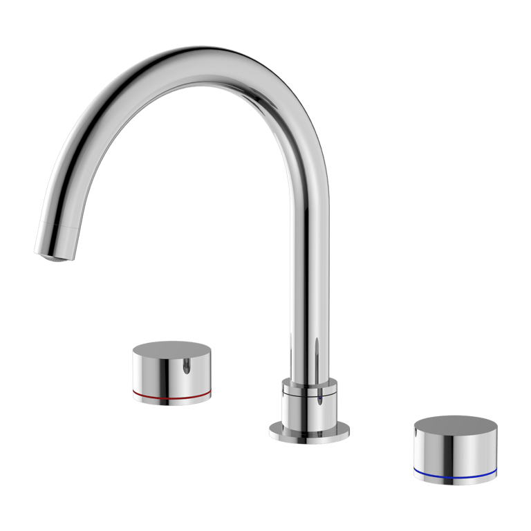 Nero Kara Bath Set Matte Black NR211703CH Image of TapSet Bath Nero Kara