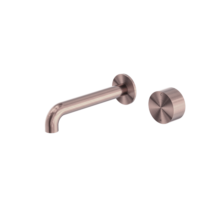 Nero Kara Progressive Wall Basin bath Set 120mm 160mm 185mm 230mm 260mm NR271907a120BZ Image of MixerSet Wall Nero KaraProgressive Basin Bath