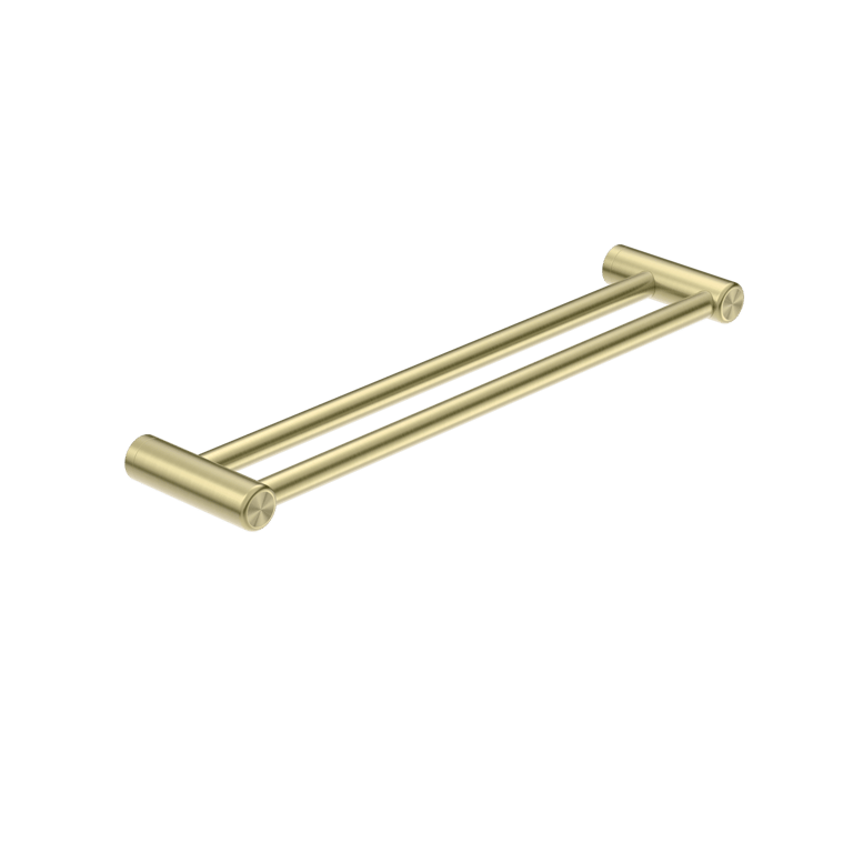 Nero Mecca Care 25mm Double Towel Grab Rail 900mm and 600mm NRCR2524DBG Image of TowelRail Double Nero MeccaCare GrabRail