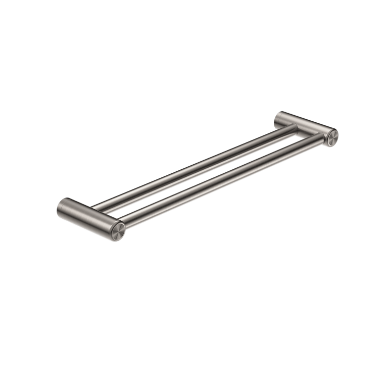 Nero Mecca Care 25mm Double Towel Grab Rail 900mm and 600mm NRCR2524DBN Image of TowelRail Double Nero MeccaCare GrabRail