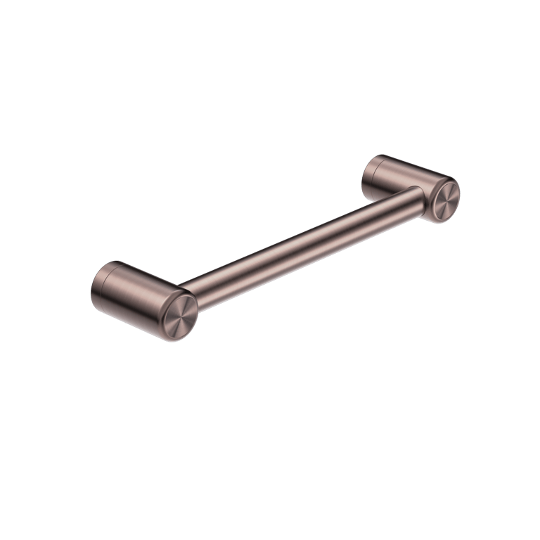 Nero Mecca Care 25mm Grab Rail 300mm 450mm 600mm 900mm 1200mm NRCR2512BZ Image of GrabRail SurfaceMount Nero MeccaCare 25mm