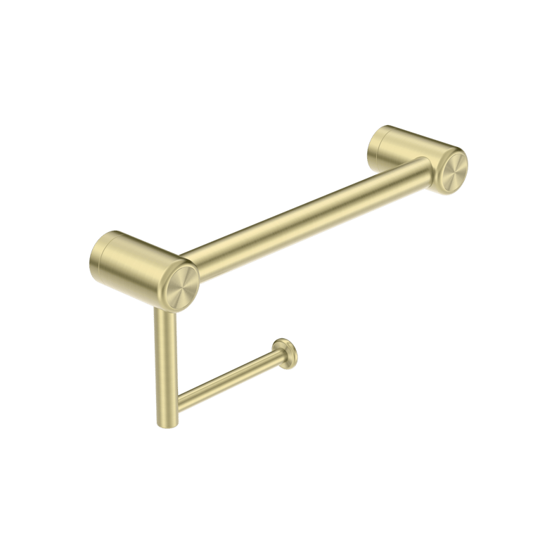 Nero Mecca Care 25mm Toilet Roll Rail 300mm 450mm NRCR2512ABG Image of ToiletRollHolder SurfaceMount Nero MeccaCare 25mm