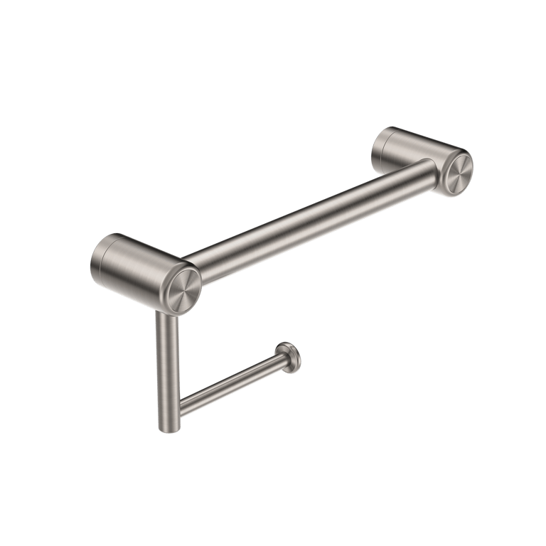 Nero Mecca Care 25mm Toilet Roll Rail 300mm 450mm NRCR2512ABN Image of ToiletRollHolder SurfaceMount Nero MeccaCare 25mm