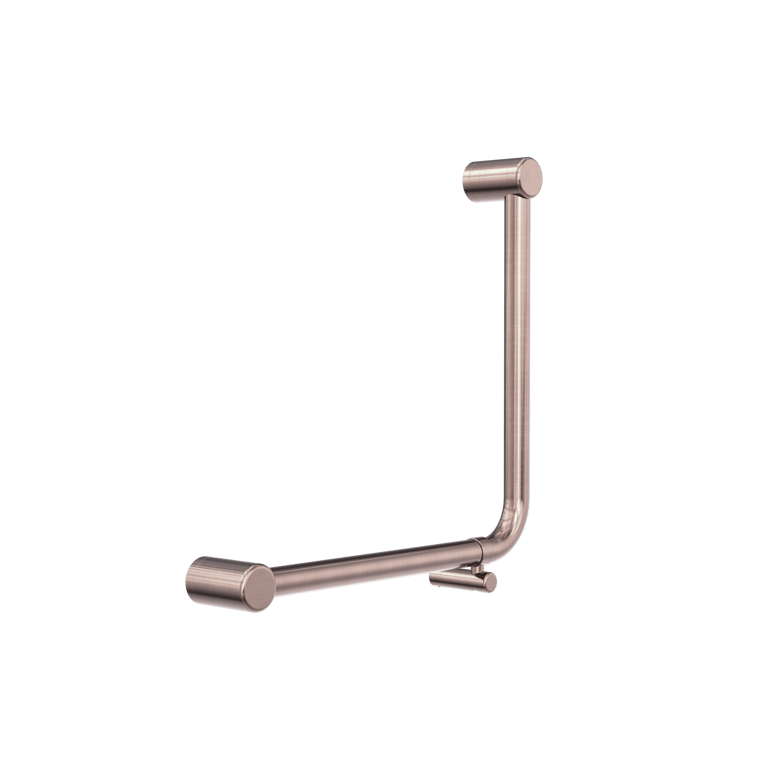 Nero Mecca Care 32mm Ambulant 90 Degree Bent Tube NRCR3290DBZ Image of GrabRail 90Deg Nero MeccaCare Ambulant BentTube