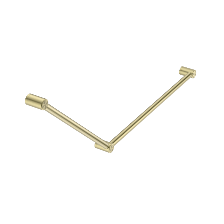 Nero Mecca Care 32mm DDA Grab Rail Set 45 Degree 750x900mm NRCR3245BG Image of GrabRail 45Deg Nero MeccaCare DDA