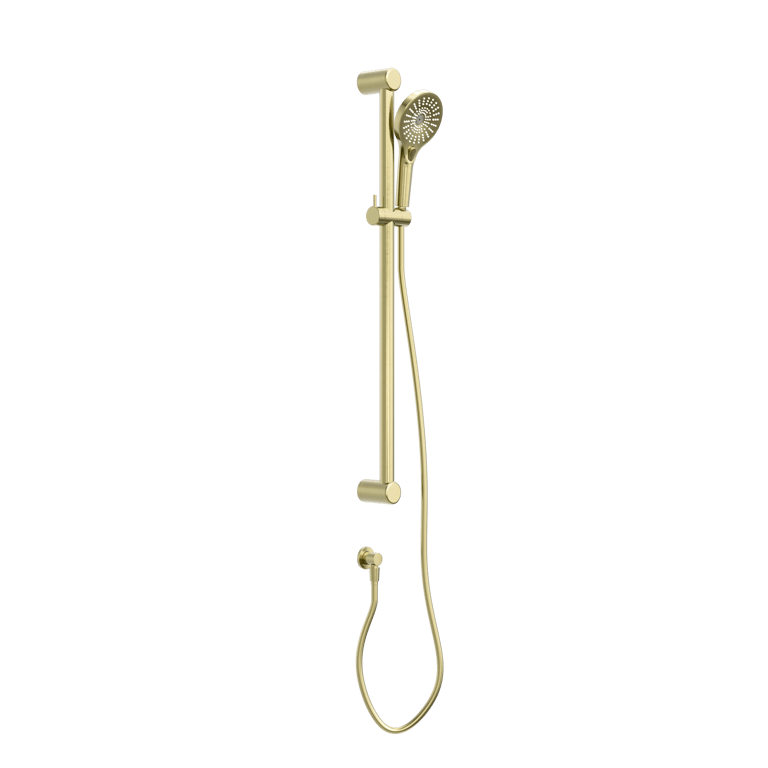 Nero Mecca Care 32mm Grab Rail And Adjustable Shower Rail Set 900mm NRCS005BG Image of Shower Rail Nero MeccaCare GrabRail Adjustable