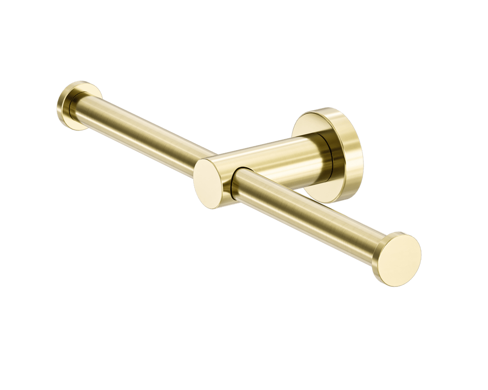 Nero Mecca Double Toilet Roll Holder NR1986dBG Image of ToiletRollHolder SurfaceMount Nero Mecca Double