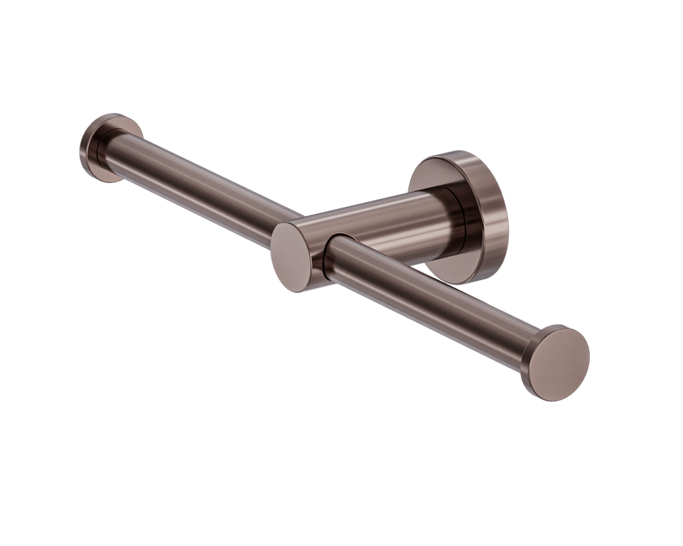 Nero Mecca Double Toilet Roll Holder NR1986dBZ Image of ToiletRollHolder SurfaceMount Nero Mecca Double