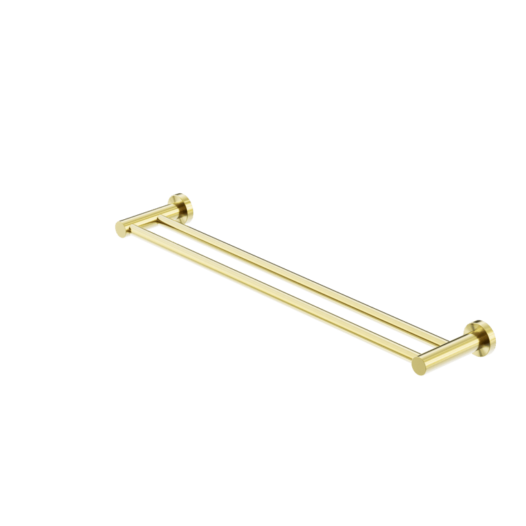 Nero Mecca Double Towel Rail 600mm 800mm NR1924DBG Image of TowelRail SurfaceMount Nero Mecca Double