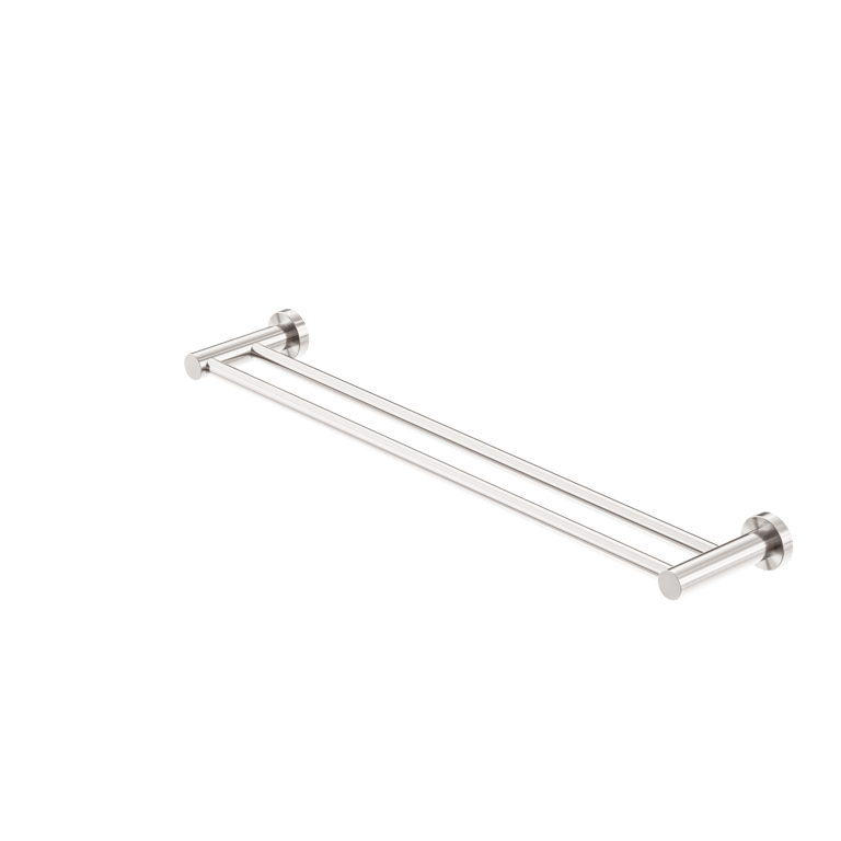Nero Mecca Double Towel Rail 600mm 800mm NR1924DBN Image of TowelRail SurfaceMount Nero Mecca Double
