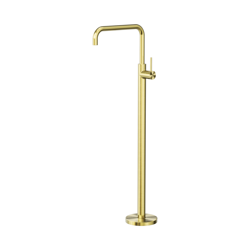 Nero Mecca Freestanding Bath Mixer Square Shape NR221903BBG Image of Mixer Freestanding Nero Mecca Square