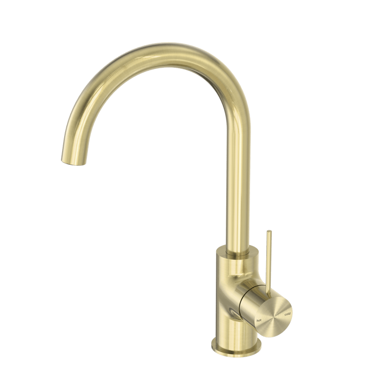 Nero Mecca Kitchen Mixer Matte White NR221907BG Image of Mixer Sink Nero Mecca Kitchen