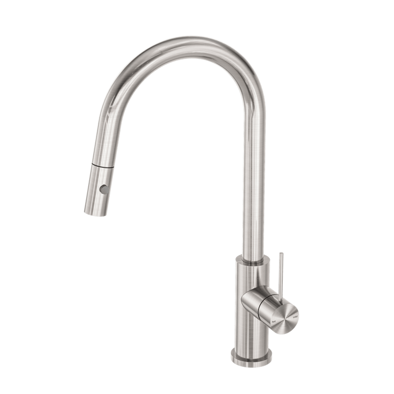 Nero Mecca Pull Out Sink Mixer With Vegie Spray Function NR221908BN Image of Mixer Sink Nero Mecca PullOut VeggieSpray