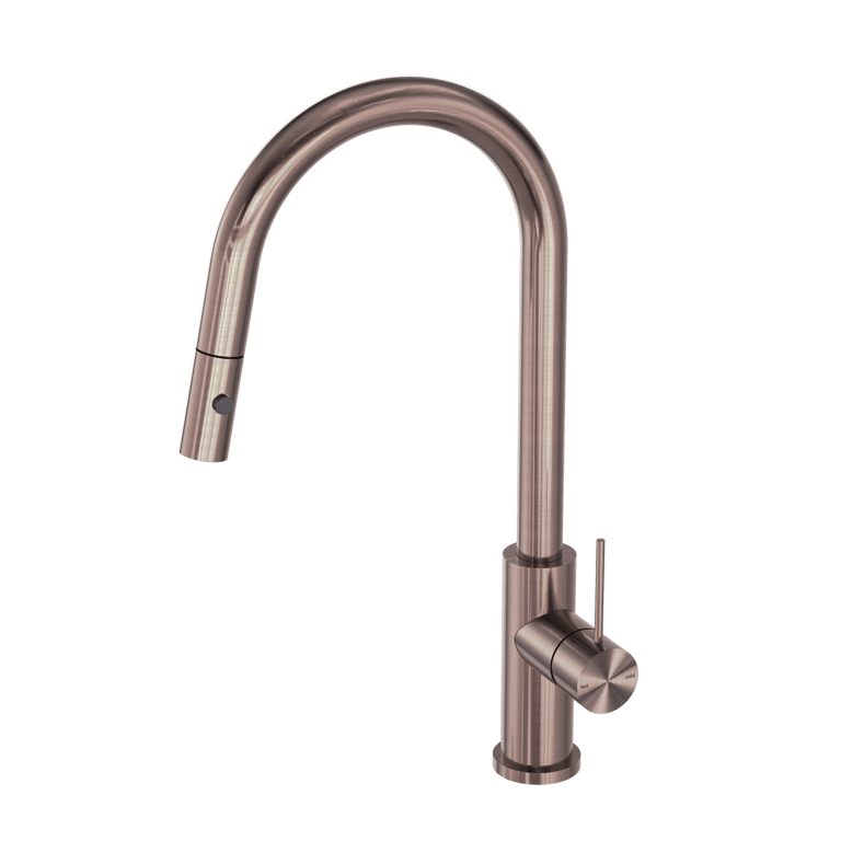 Nero Mecca Pull Out Sink Mixer With Vegie Spray Function NR221908BZ Image of Mixer Sink Nero Mecca PullOut VeggieSpray