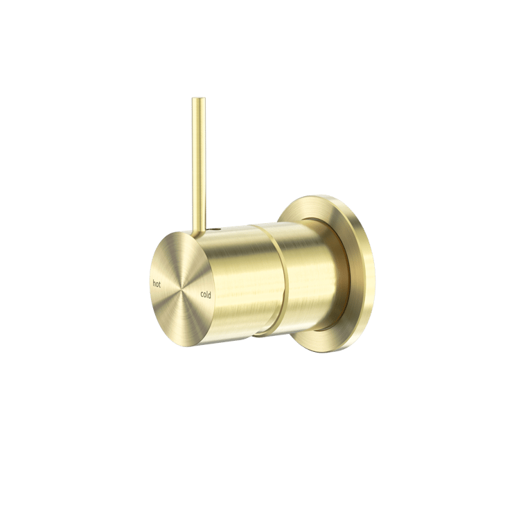 Nero Mecca Shower Mixer Handle Up 60Mm Plate NR221911JBG Image of MixerTap Shower Nero Mecca 60mmPlate HandleUp