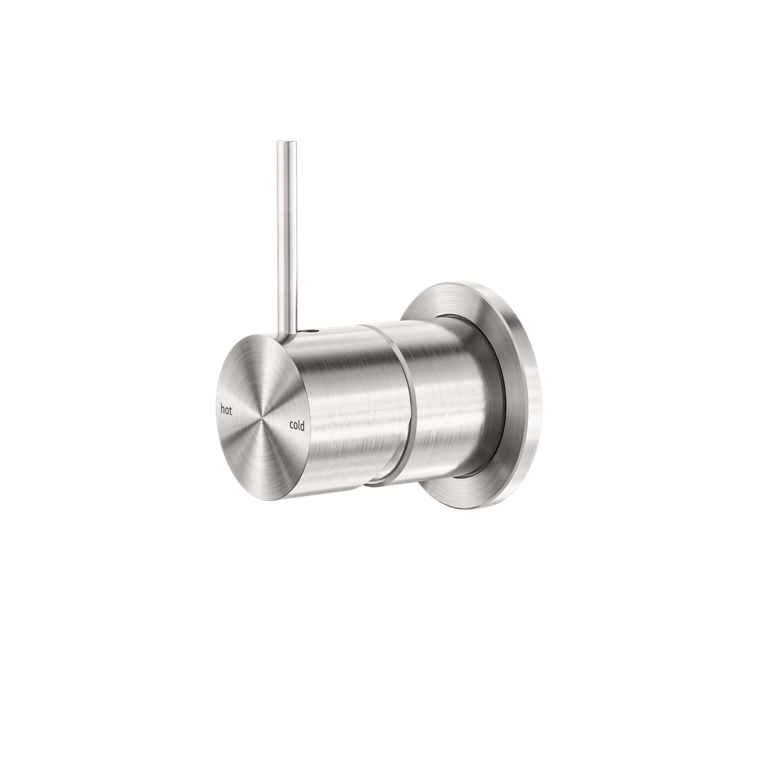 Nero Mecca Shower Mixer Handle Up 60Mm Plate NR221911JBN Image of MixerTap Shower Nero Mecca 60mmPlate HandleUp