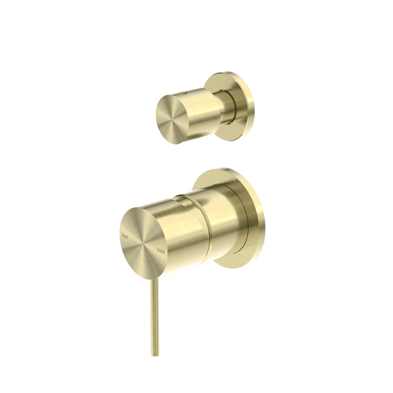 Nero Mecca Shower Mixer With Divertor Separate Back Plate NR221911SBG Image of MixerTap Diverter Nero Mecca Split