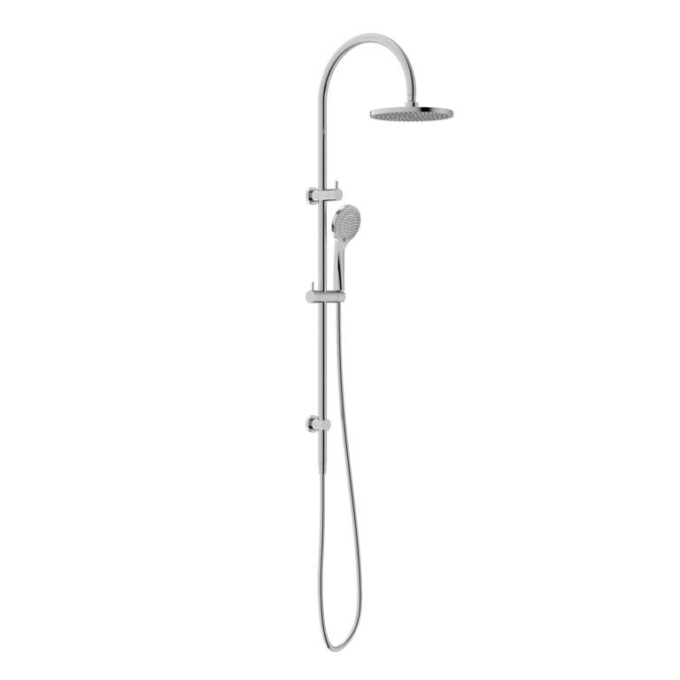 Nero Mecca Twin Shower Set With Air Shower NR221905bCH Image of Shower Twin Nero Mecca AirShower