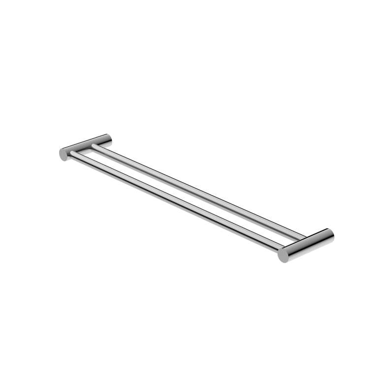 Nero New Mecca Double Towel Rail 800mm and 600mm NR2324DCH Image of TowelRail SurfaceMount Nero Mecca New Double