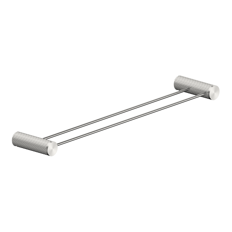 Nero Opal Double Towel Rail 600mm 800mm NR2524dBN Image of TowelRail SurfaceMount Nero Opal Double