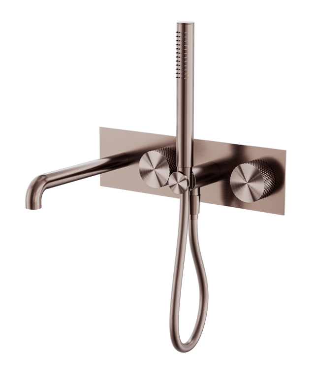 Nero Opal Progressive Shower System With Spout 230mm 250mm NR252003A230BZ Image of MixerSet Shower Nero Opal Progressive