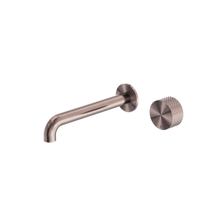 Nero Opal Progressive Wall Basin Bath Set 120mm 160mm 185mm 230mm 260mm Spout NR252007A120BZ Image of MixerSet Wall Nero Opal Progressive Basin Bath