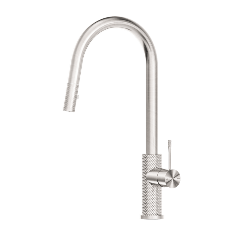 Nero Opal Pull Out Sink Mixer With Vegie Spray Function NR251908BN Image of Mixer Sink Nero Opal VeggieSpray PullOut
