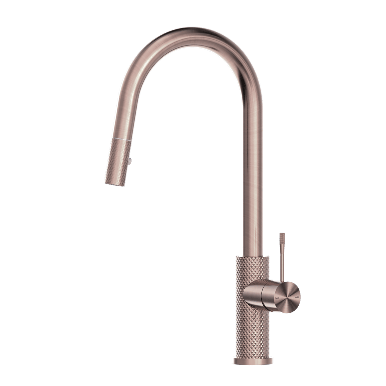 Nero Opal Pull Out Sink Mixer With Vegie Spray Function NR251908BZ Image of Mixer Sink Nero Opal VeggieSpray PullOut