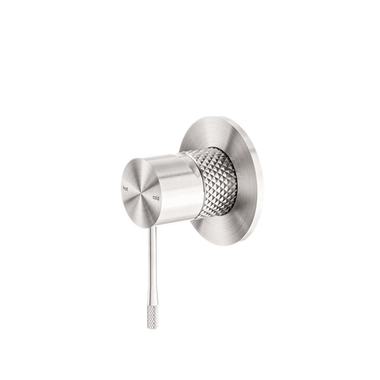 Nero Opal Shower Mixer With 80mm Plate NR251909BN Image of MixerTap Shower Nero Opal 80mmPlate