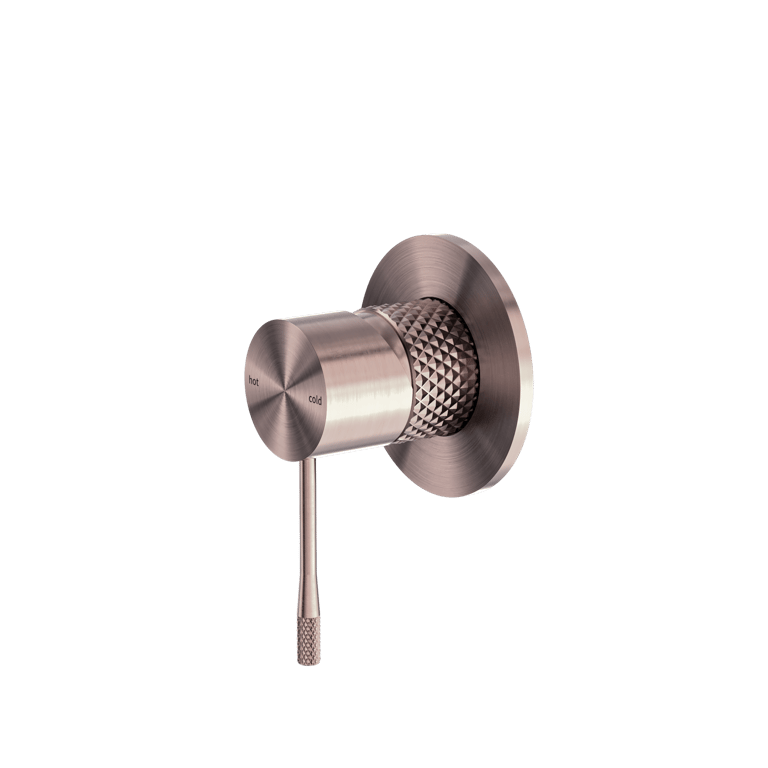 Nero Opal Shower Mixer With 80mm Plate NR251909BZ Image of MixerTap Shower Nero Opal 80mmPlate