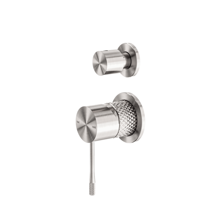 Nero Opal Shower Mixer With Divertor Separate Plate NR251909eBN Image of MixerTap Shower Nero Opal Diverter Split