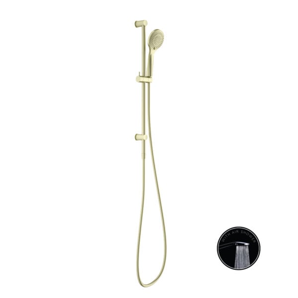 Nero Opal Shower Rail With Air Shower NR251905aBG Image of Shower Rail Nero Opal AirShower