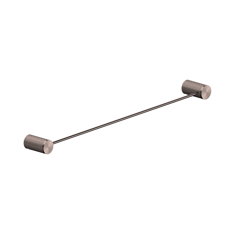Nero Opal Single Towel Rail 600mm 800mm NR2524BZ Image of TowelRail SurfaceMount Nero Opal Single
