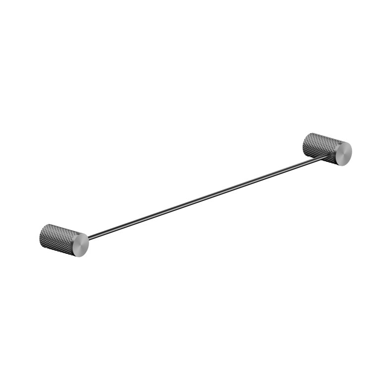 Nero Opal Single Towel Rail 600mm 800mm NR2524GR Image of TowelRail SurfaceMount Nero Opal Single