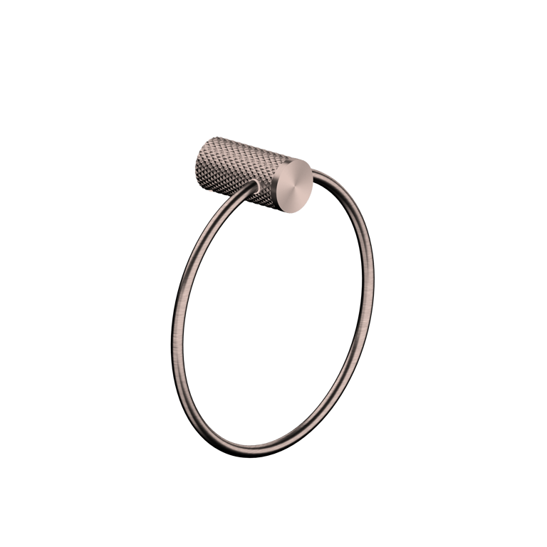 Nero Opal Towel Ring NR2580aBZ Image of TowelRing SurfaceMount Nero Opal