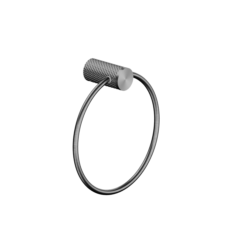 Nero Opal Towel Ring NR2580aGR Image of TowelRing SurfaceMount Nero Opal