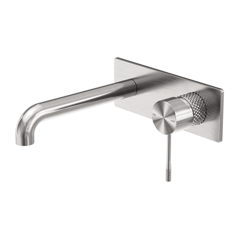 Nero Opal Wall Basin Bath Mixer 120mm 160mm 185mm 230mm 260mm Spout NR251907a120BN Image of MixerSet Wall Nero Opal Basin Bath