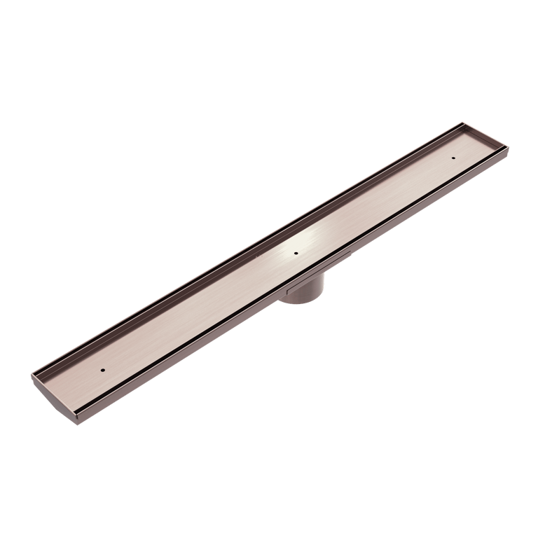 Nero Tile Insert V Channel Floor Grate 80mm NRFG001hsBZ Image of Drain Channel Nero Bath 89mmOutlet