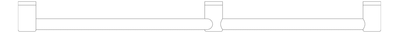Plan Image of GrabRail 45Deg Nero MeccaCare Ambulant