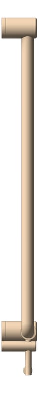 Left Image of GrabRail 90Deg Nero Ambulant BentTube 750mm ToiletRollHolder