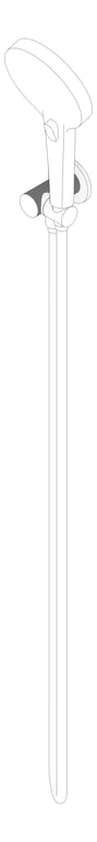3D Documentation Image of Shower Hand Nero Opal Bracket