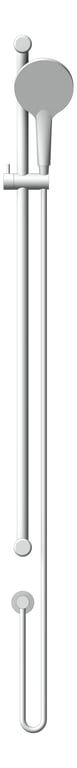 Front Image of Shower Rail Nero MeccaCare Adjustable 25mm