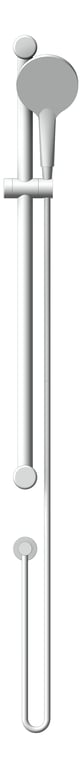 Front Image of Shower Rail Nero MeccaCare GrabRail Adjustable