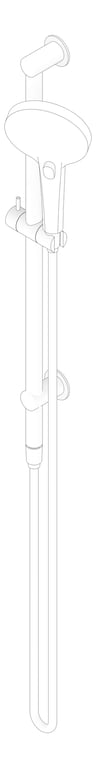 3D Documentation Image of Shower Rail Nero Mecca