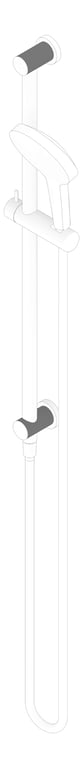3D Documentation Image of Shower Rail Nero Opal