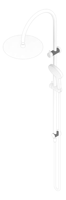 3D Documentation Image of Shower Twin Nero Opal AirShowerII