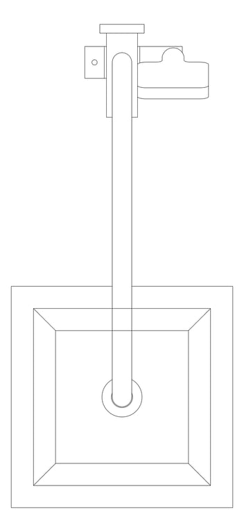 Plan Image of Shower Twin Nero Project Square