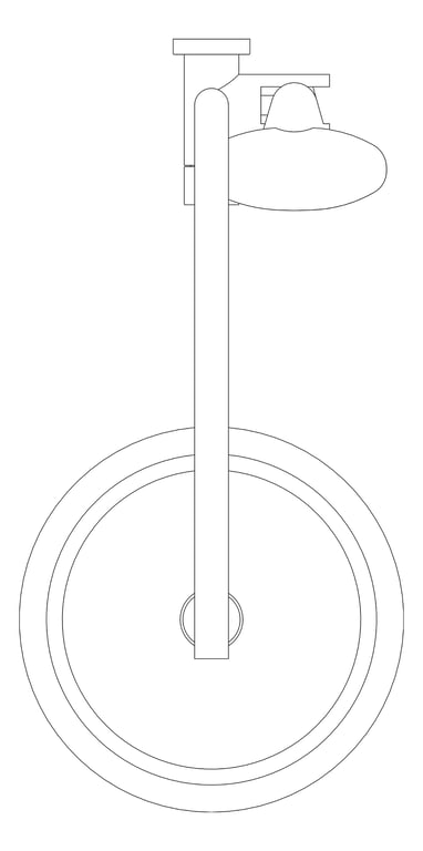 Plan Image of Shower Wall Nero Mecca Dolce
