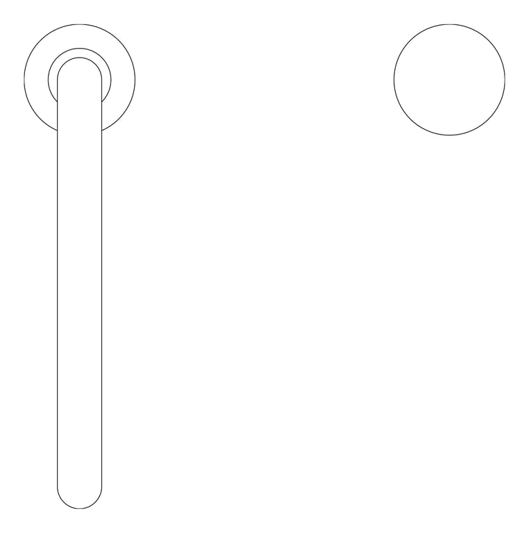 Plan Image of MixerSet Basin Nero KaraProgressive Tall