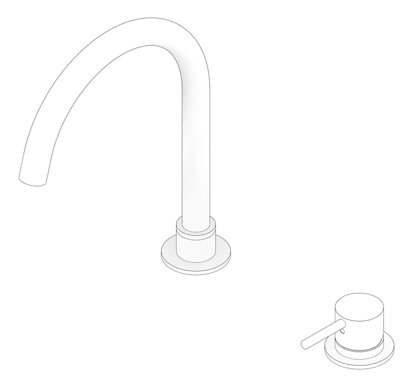 3D Documentation Image of MixerSet Basin Nero Mecca Swivel Round